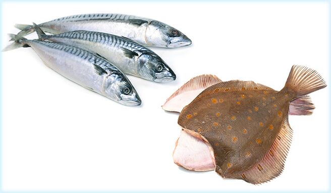 鲭鱼和比目鱼 - 一种增加男性效力的鱼