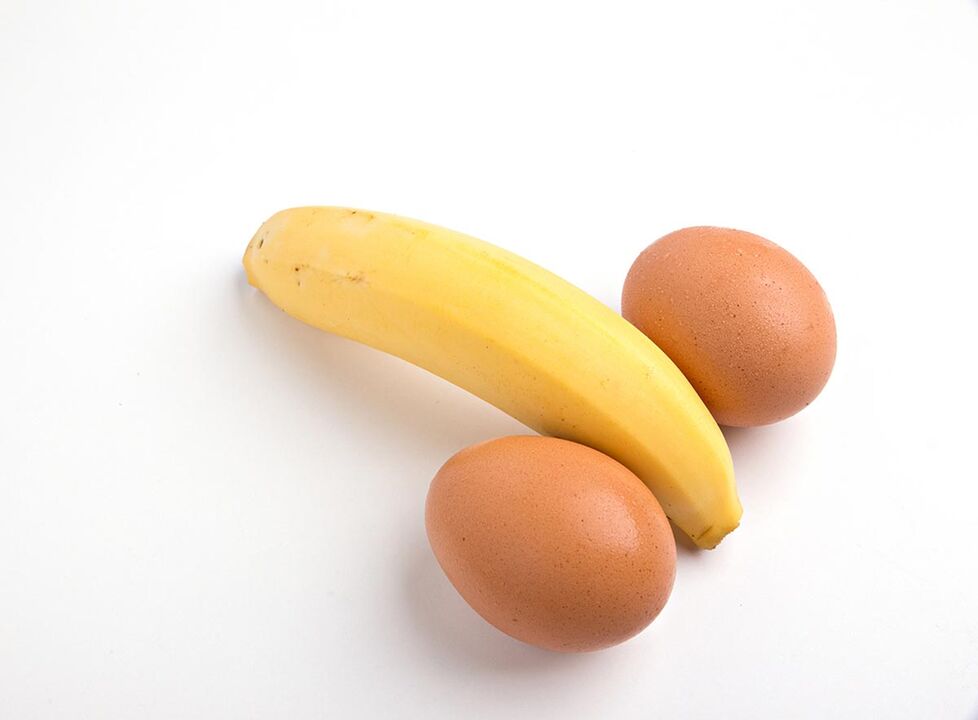 鸡蛋和香蕉以增加效力